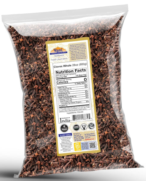 28oz (800g) Rani Cloves Whole (Laung) Great for Food, Tea, Pomander Balls and Potpourri, Hand Selected, Spice ~ All