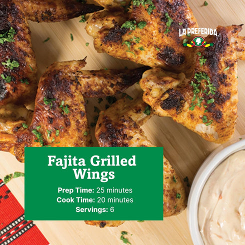 1.25oz (Pack 12) La Preferida Fajita Seasoning Mix (Bold Tex-Mex Spice Blend) for Chicken, Veggies & Steak No MSG, No