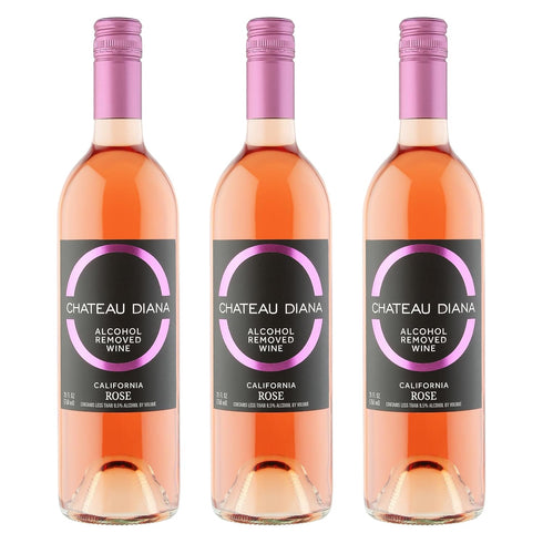 Chateau Diana Zero Alcohol Removed California Rose Wine (3x 750 ml.)