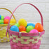 65 Bulk Plastic Candy Filled Easter Eggs, Jelly Beans, Assorted Bag