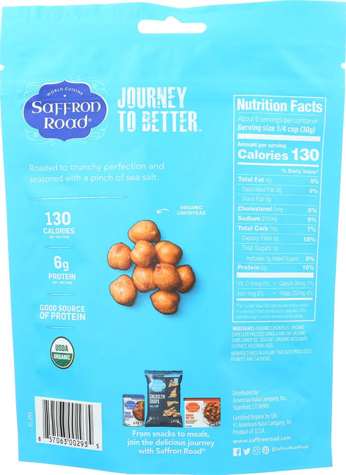 Crunchy Chickpeas with Sea Salt - Saffron Road