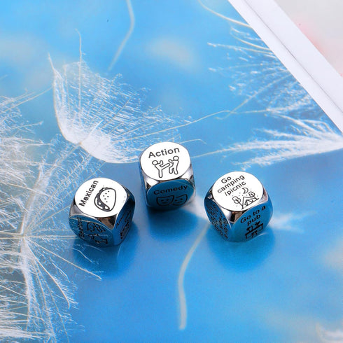 Valentines Day Gifts for Her Him, Valentines Gifts for Women Anniversary Date Night Gifts for Men Women Food Movie Dice