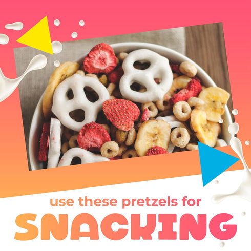 14 Yogurt Covered Pretzels, Salted Pretzels in Sweet Vanilla Yogurt, Ounce Bag
