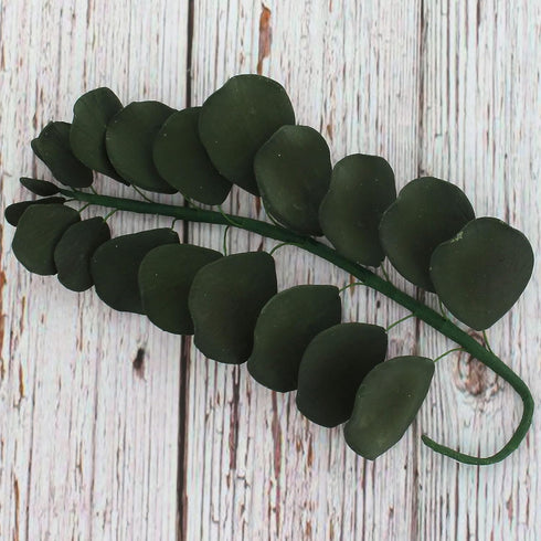 5 Count Global Sugar Art Green Eucalyptus Branch Sugar Cake Flowers, by Chef Alan Tetreault