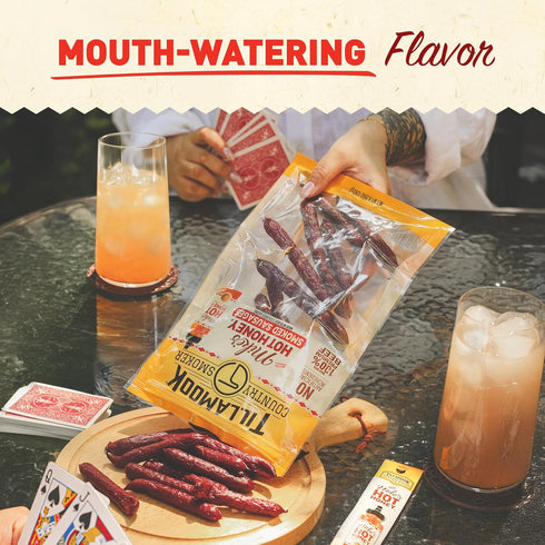 Country 9.25 Tillamook Smoker Beef Smoked Sausages, Mike's Hot Honey, Ounce, Real Hardwood Smoked Sausages, Low Carb