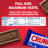 36 1.55 oz CRUNCH Full-Size Candy Bar, Creamy Milk Chocolate with Crunchy Crisped Rice, Individually Wrapped Bars, Each