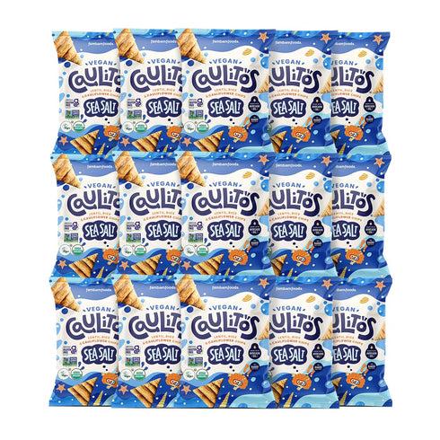 Caulitos 15 Pack | Lentil, Rice & Cauliflower Chips | Organic, Gluten-Free,