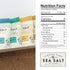 Set 4 Florida Pure Sea Salt Gift - Flavors Bundle with Garlic, Rosemary, Maple Bacon & Pure | Hand-Harvested