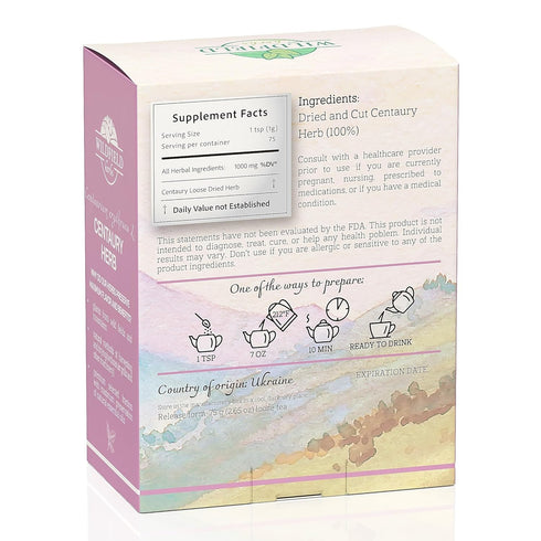 3 oz. Dried Centaury Herb Tea (Centaurium erythraea L.) - 75g Herbal Tea