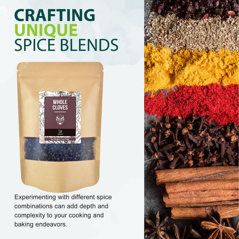 4 oz, Soeos Whole Cloves Gluten Free, Non GMO, Kosher, Fresh Hand Picked Cloves, Great for Food and Tea