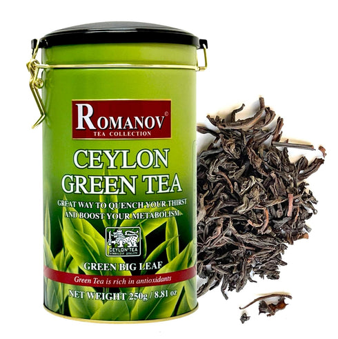 Romanov Tea | Ceylon Green Tea | Green Big Leaf | 100%