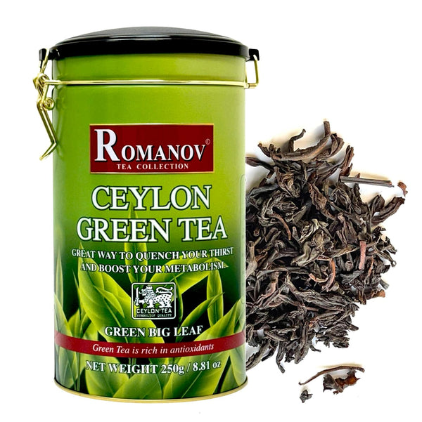 Romanov Tea | Ceylon Green Tea | Green Big Leaf | 100%