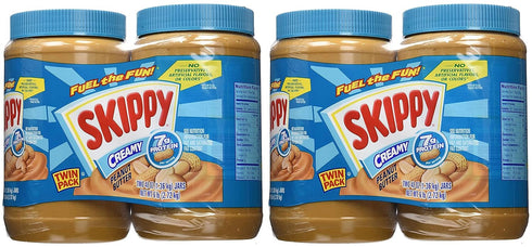 Skippy Creamy Peanut Butter - Creamy 48 oz. (Pack of 2) Pack of 2