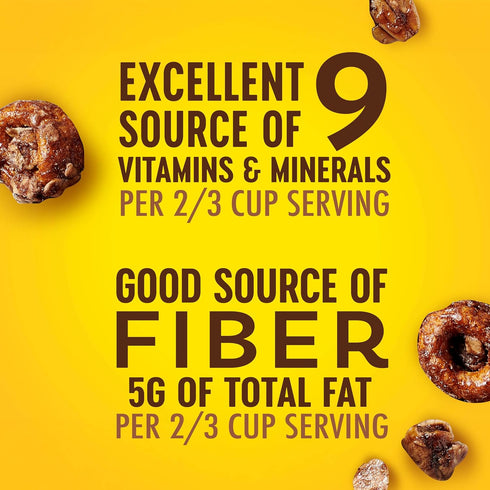 9 10 oz Cheerios Granola, Chocolate, Good Source of Fiber, Excellent Source of Vitamins and Minerals