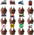 Uwaikin Dessert Cupcake Topper Cheer to Transportation Train Railroad Crossing Theme Decor Supplies