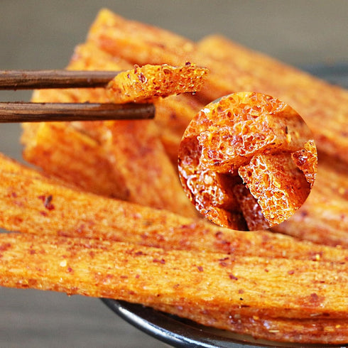 2 Packs 102g 3.59oz Pack Latiao Spicy Strip, Chinese Special Spicy Snacks, Classic Casual Snacks, Stick Shaped / per