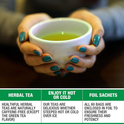 Tipson Organic Moringa Variety Sampler, 6 Flavors (60 Tea Bags), Herbal Tea Infusions, USDA Organic, Non-GMO, Gluten