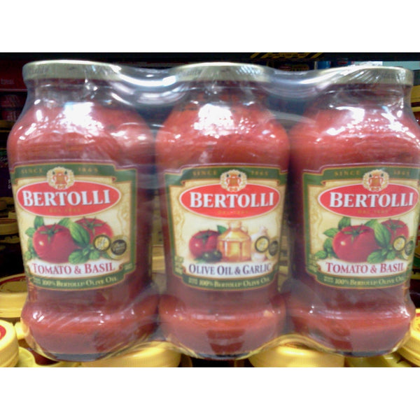 Bertolli Variety Sauces 3/24 Oz (2 Tomato & Basil 1 Olive Oil