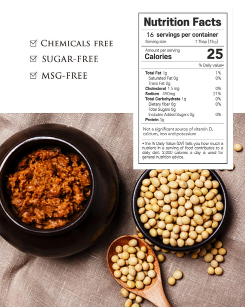 3 (9oz) Ultimate Mother's day: Wangshin Doenjang Aged Years - Korean Traditional Premium Soybean Paste. Anchovies