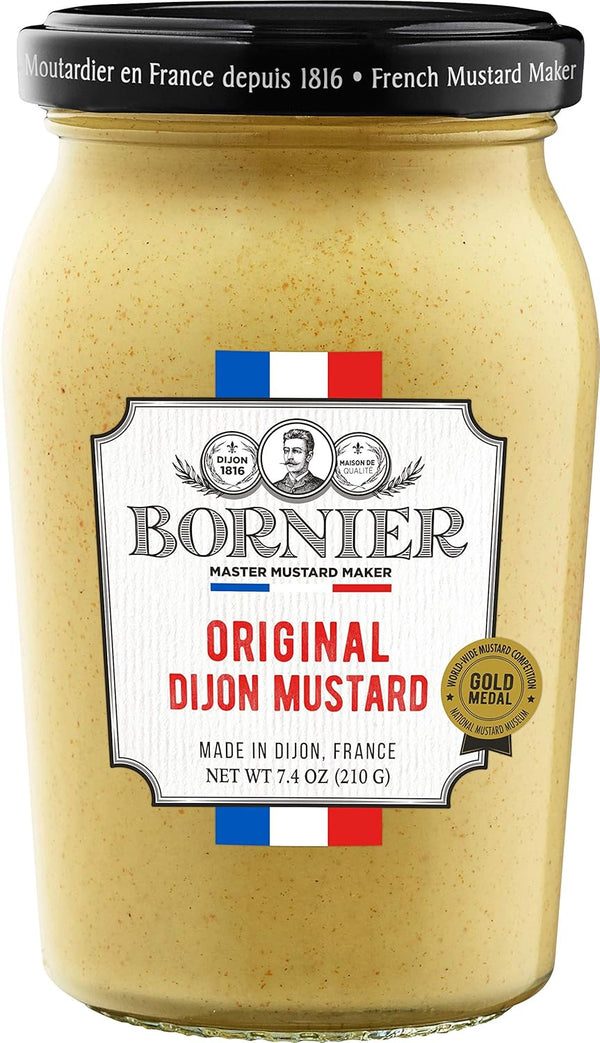 BORNIER Original Dijon Mustard, 7.4 Ounce