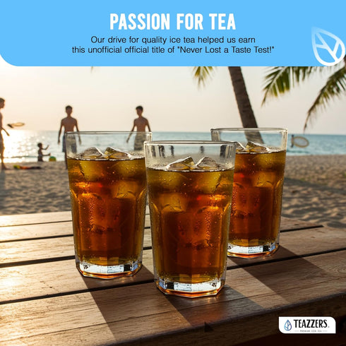 Commercial (1 96 Count) Teazzers Premium All-Natural Green Tea Bags Great for Foodservice Ice Tea Brewers | Unsweetened