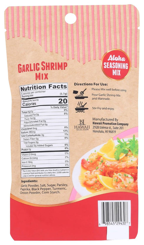 Hawaii Selection 1 , Seasoning Mix Garlic Shrimp Marinade And Stir Fry, Ounce