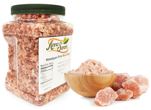 5 Lbs Anna and Sarah Himalayan Pink Rock Salt in Jar