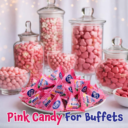 60 Packs Jelly Beans - Mini - Individually Wrapped Candy for Classroom Rewards, Buffets, Goodie Bags & Party Favors