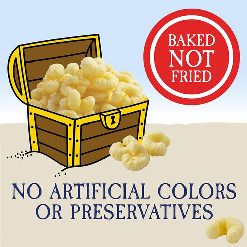 1oz (12ct) Pirate's Booty Aged White Cheddar Cheese Puffs, Gluten-Free, Kids Snacks