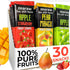 ZEARAW Healthy Fruit Snacks for Adults and Kids 30 Fruit Leather with