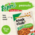 12 oz Snak Club Tajin Peanuts, Roasted Nuts with Chili and Lime Seasoning, Mild, Resealable Bag