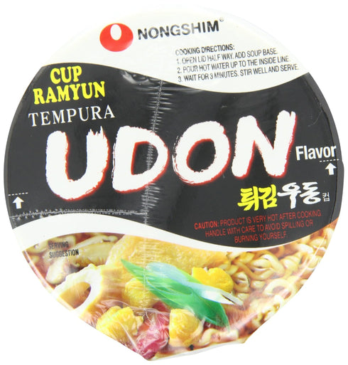 2.1 (Pack 6) Nongshim Cup Noodle Soup, Tempura Udon, Ounce