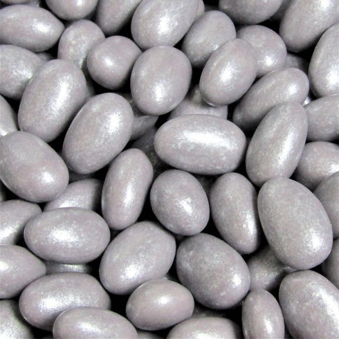 2 LBS Silver Jordan Almonds by Its Delish, Bulk | Candied Almond Nut with Sweet Hard Candy Coating - Bulk Wedding
