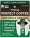 VitaCup Perfect Low Acid Instant Coffee Packets, Dark Roast Coffee, USDA Organic
