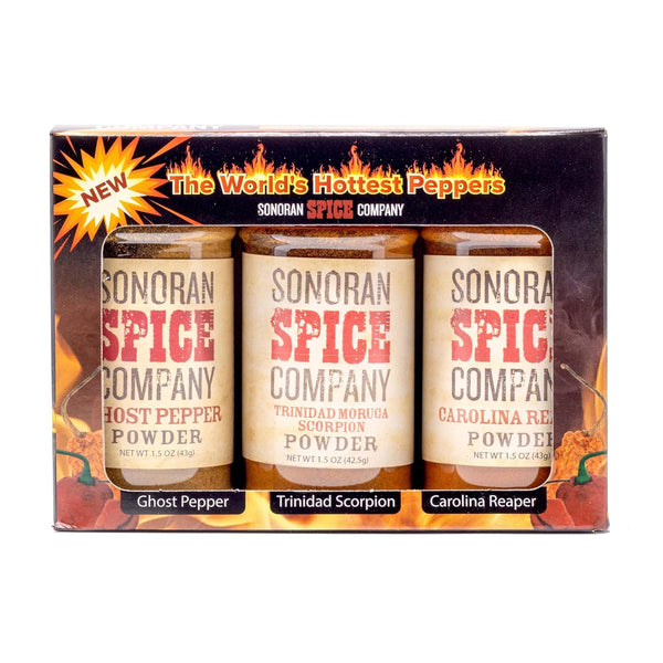 Sonoran Spice Carolina Reaper, Trinidad Scorpion, Ghost Pepper 1.5 Oz Powder Gift