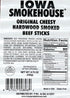8.75 (12 (Pack 2) Iowa Smokehouse Cheesy Beef Sticks Hardwood Hickory Smoked Meat Sticks Ounce Sticks)