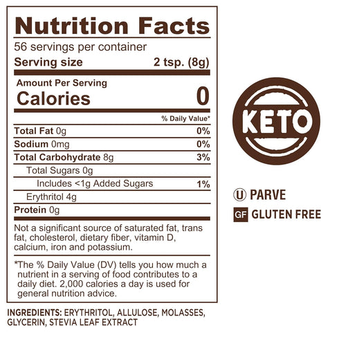 SPLENDA Magic Baker Brown Zero Calorie Plant Based Granulated Baking Blend with Stevia, Erythritol and Allulose – Zero Sugar, Keto Friendly, 1lb (16 oz) Pouch (Pack of 1)