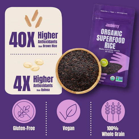15 Jasberry, Rice Jasberry Superfood Organic, Ounce