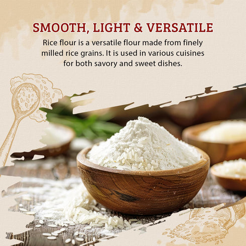 52USA 32 2 (Pack 2), Thai Rice Flour Ounce (Basic), Pound of Rice Flour for Baking or Cooking, Product of Thailand, All
