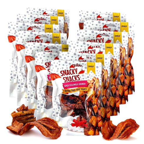 Snacky Snacks - Spicy Chips Kelewele Crunch, Sweet & Spicy Plantain Chips