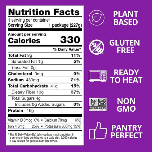 8 Oz, 6-Pack Kitchen & Love Spanish Style Quinoa Medley, Pre Cooked, Microwave Ready Pouch, Shelf Stable, Non Gmo