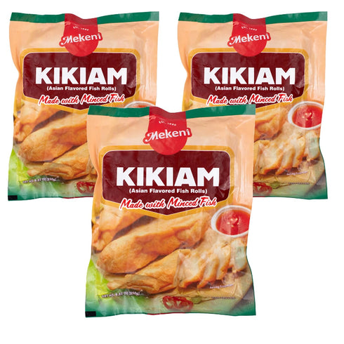Mekeni Kikiam Asian Flavored Fish Rolls Frozen 250 g (3 Packs), FIlipino
