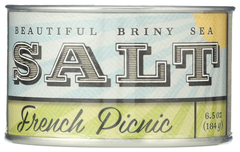 Beautiful Briny Sea , Sea Salt French Picnic, 6 Ounce