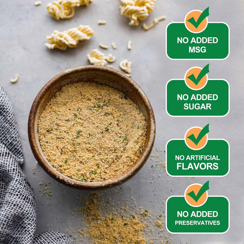 JAYUSS Ramen Seasoning, Less Sodium Chicken Instant Ramen Powder, 10.58 oz - Gluten Free & No MSG