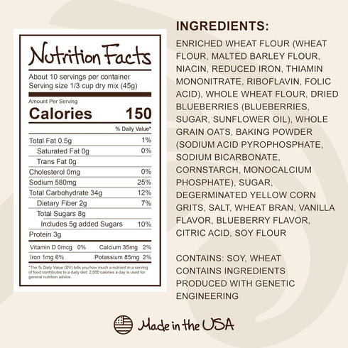 16 Stonewall Kitchen Blueberry Pancake & Waffle Mix, Ounces