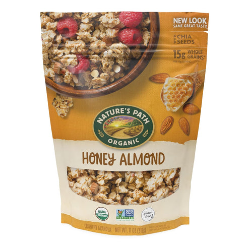 Nature's Path Organic Gluten Free Honey Almond Granola, 11 Ounce (Pack of