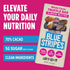 70% 2.1 OZ Blue Stripes - Almond Butter Whole Cacao Truffle Chocolate Bars, Cacao, Almond Butter, Healthy Chocolate