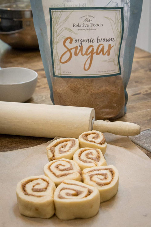 (3lb) Organic Brown Sugar Bulk Resealable bag - raw Light Brown sugar for Baking, Kitchen sweetener, Glazes & More