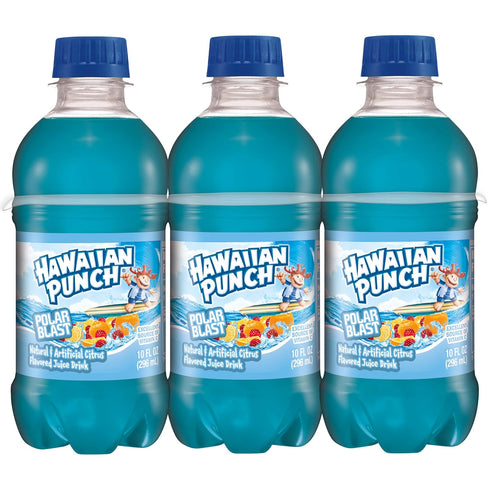 10 Oz 24 Count (4 Packs 6), Hawaiian Punch Polar Blast Fruit Juice Drink, Fl Bottles, Of Ready-to-drink, On-the-go