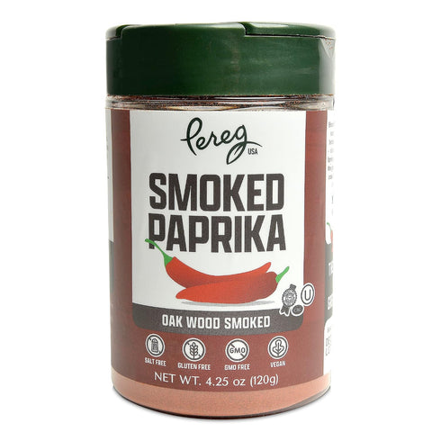 (4.25 Oz 6 Pack) Smoked Paprika Spice x - Smoked Ground Red Chili - Made from Nora Pepper & Smoked Over Oak Logs